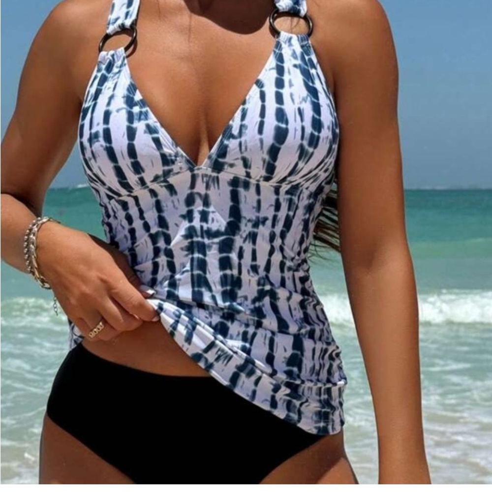 Halter Tankini Top 2pc Set Swim suit Summer Fun